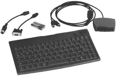 Infrarot-Tastatur mit Trackball IRWT (großes Foto der Tastatur)